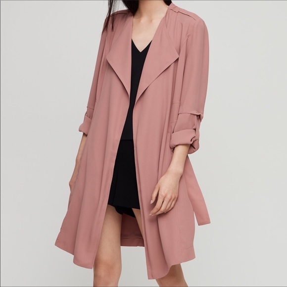 Carolina Belle Jackets & Blazers - Carolina Belle Blush Waist Tie Long Cardigan